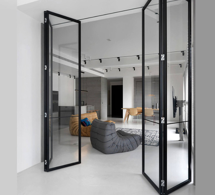 6061 6005 Aluminium Folding Door 4 Sash Aluminium Bifold Door