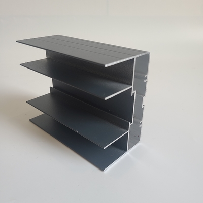 T5 / T6 Powder Painted Aluminium Window Frame Profiles For Sliding Window