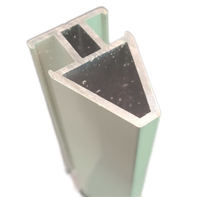 White Square Aluminium Casement Door Round Aluminium Extrusion