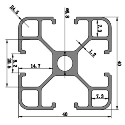 Anti Scratch Industrial Aluminium Profile Mill Finished Anodized Electrophoretic Coated