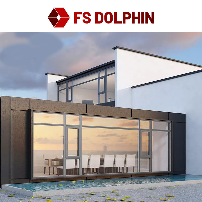 Villa House Aluminum Casement Window Anodizing Aluminum Windows And Doors