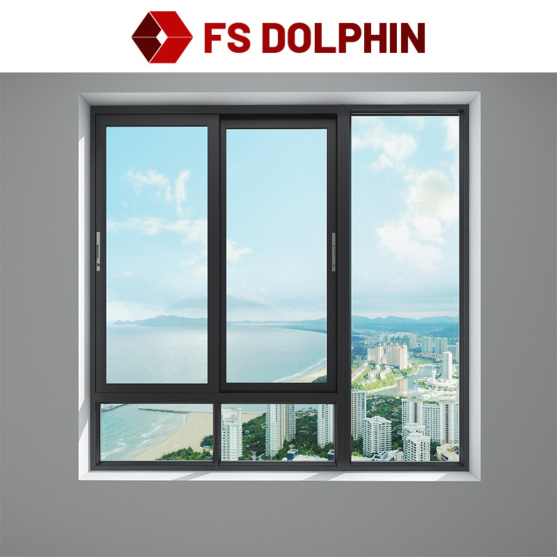 Soundproof Aluminum Sliding Window Thermally Broken Aluminium Double Glazed Windows