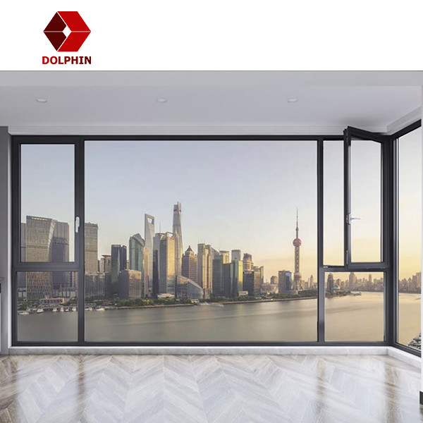 Home Aluminum Casement Window White Aluminium Frame Glass Window