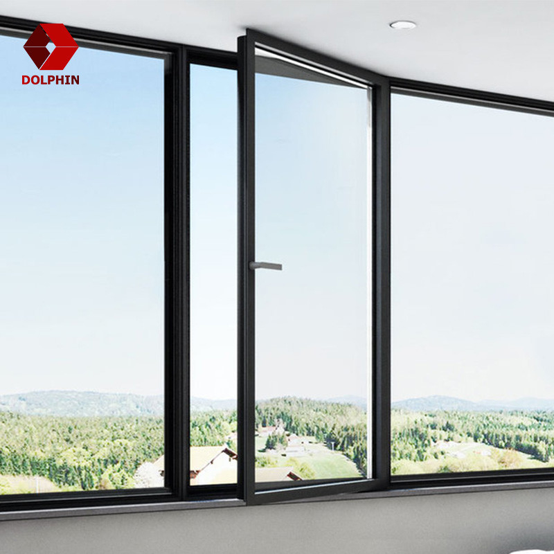 New Material Aluminium Tilt And Turn Casement Windows 1.5mm