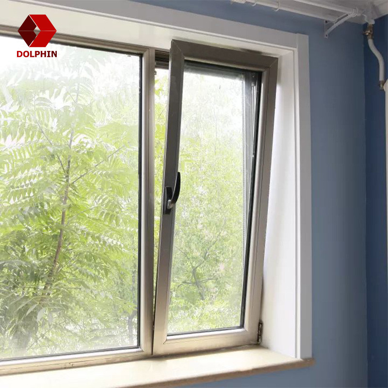Tilt And Turn Inward Opening Casement Window Aluminum Triple Glazed Low E