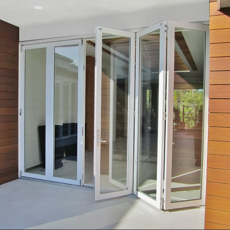 DOLPHIN Aluminum Folding Window Rising Up Foldable Windows For Patio