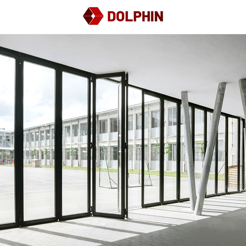 Horizontal Folding Window 6063 Aluminum Bi-Fold Window White Windows For Project