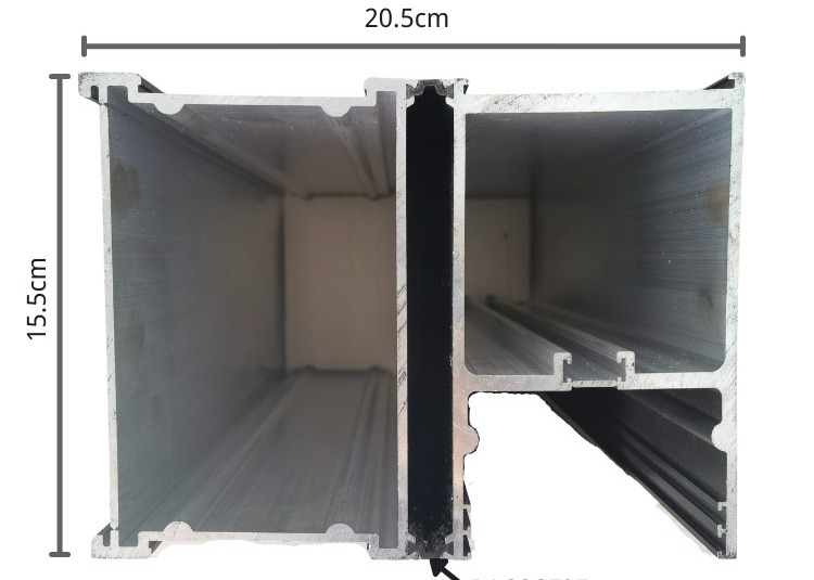Anodized  T3 T4 T5 Conservatory Aluminium Profiles Home Decoration