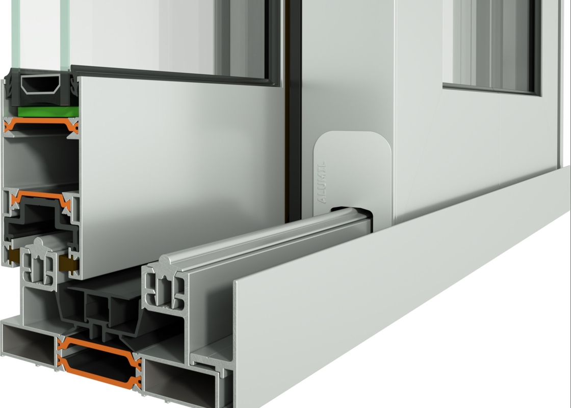 Anodized Aluminum Window Frame Extrusions White Furniture Decoration