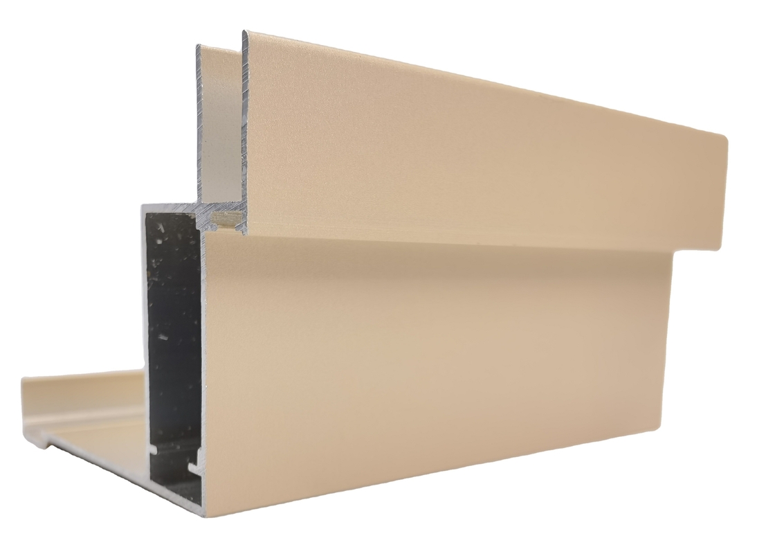 Champagne Aluminium Window Profiles 6000 Series anti Corrosion
