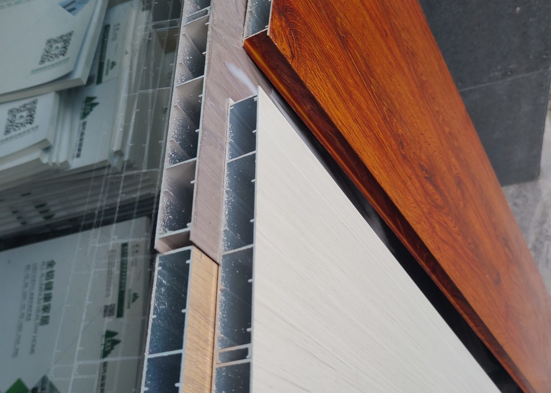 Wood Grain Aluminum Kitchen Profile Aluminium Sliding Door Extrusions