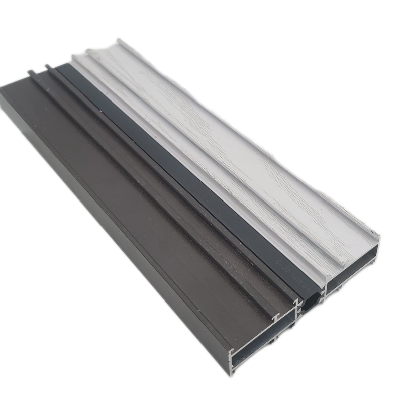 Aluminium Window Profiles Customized Champagne Anodizing Professional Extrusion Aluminum Profile