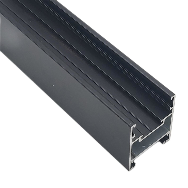 6005 Aluminum Extruded Profile Wood Grain Imitating Finish Acid Resistant