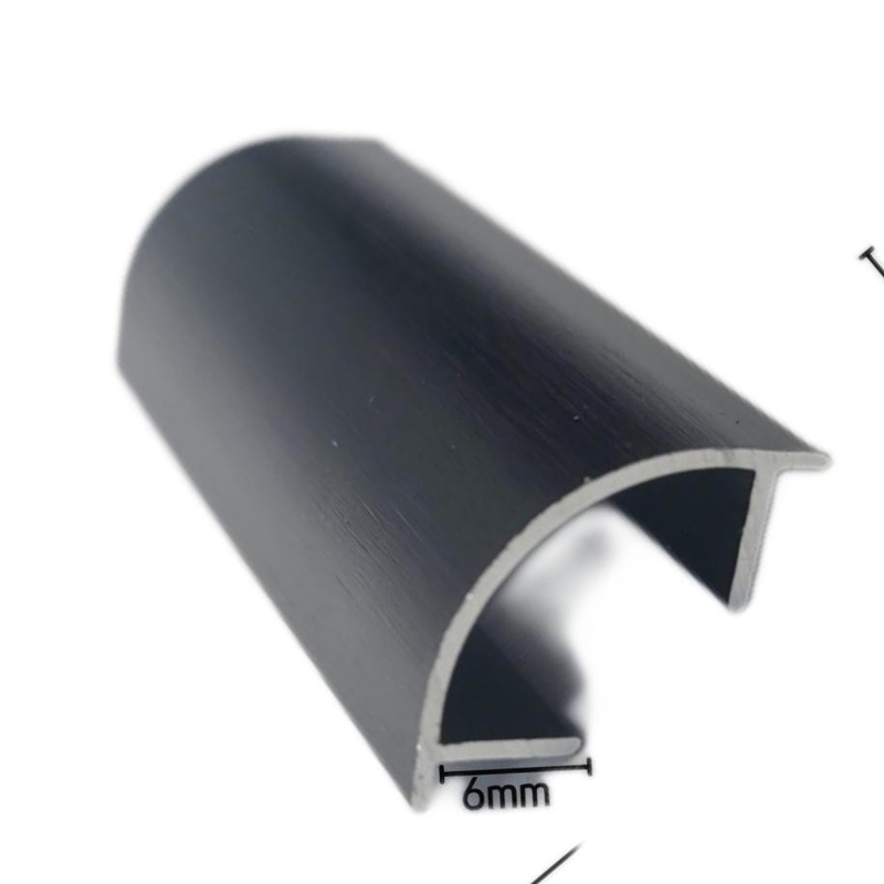 6060 6061 Aluminium Glass Door Profiles Silver Anodized Powder Coated