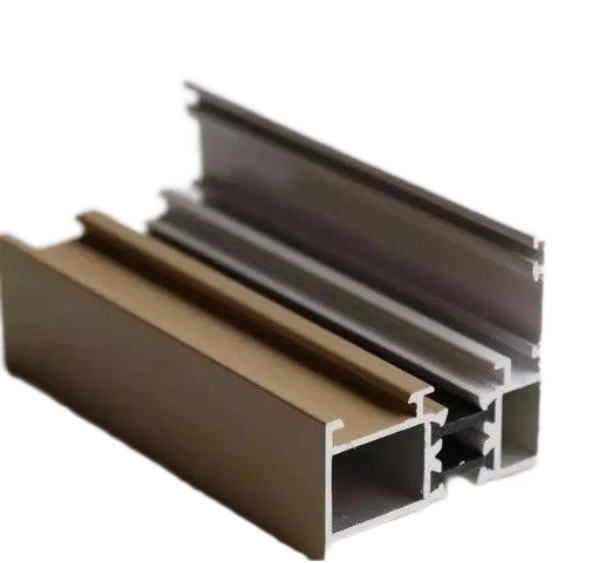 Champagne Anodizing Aluminium Sliding Window Profile Sound Insulation