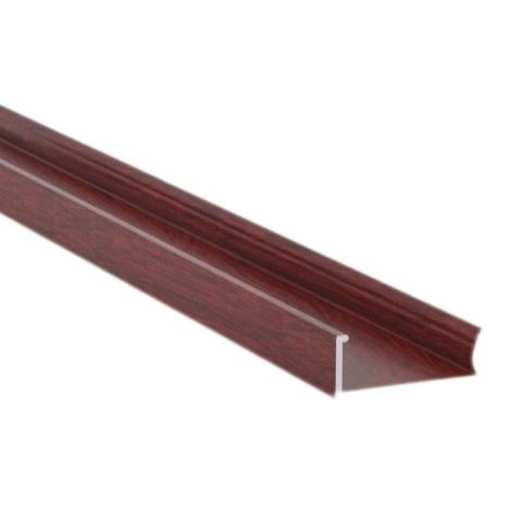6mm Aluminium Window Profiles Wood Finished For Construction