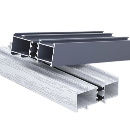 T5 Aluminium Door Profiles White Powder Coating 0.8mm Thickness