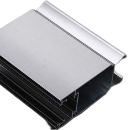 Silver 6063 T5 Anodized Aluminium Kitchen Profile For Cabinet Door