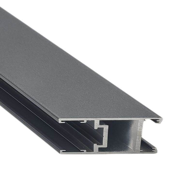 Square Aluminium Sliding Door Profiles Energy Conservation Powder Coating