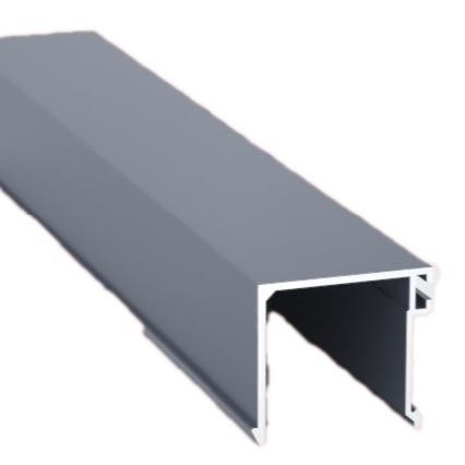 6063 Aluminium Glass Door Profile Customized Wood Grain Finish